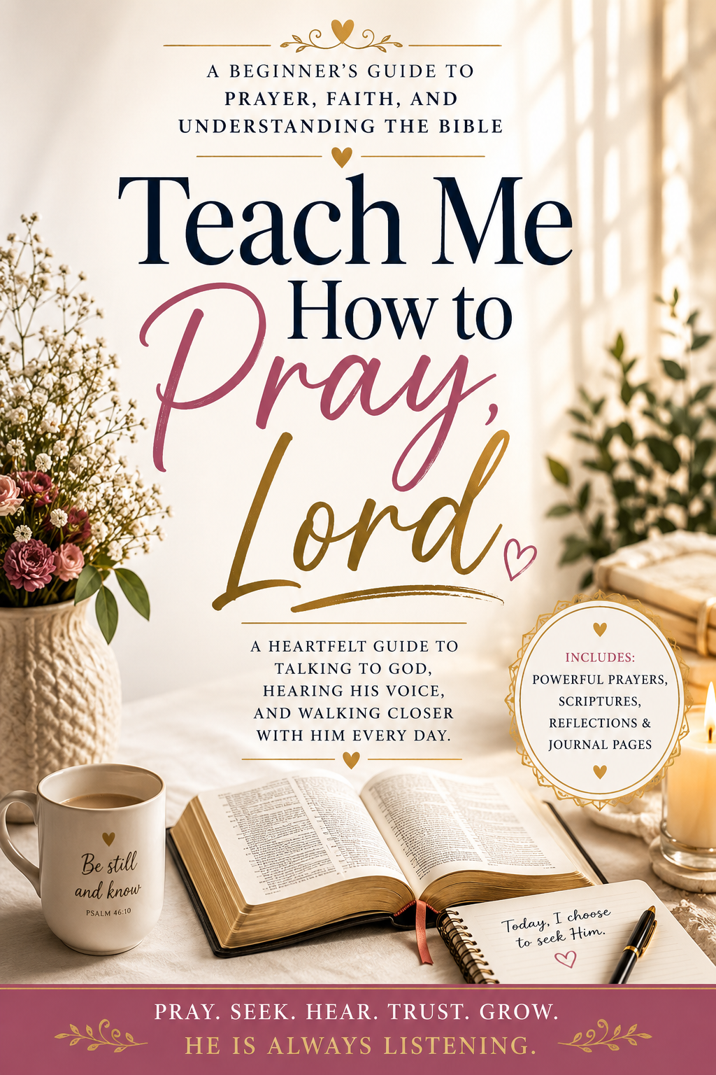 Teach Me How To Pray, Lord: A Heartfelt Guide To Prayer, Faith & Growing Closer To God